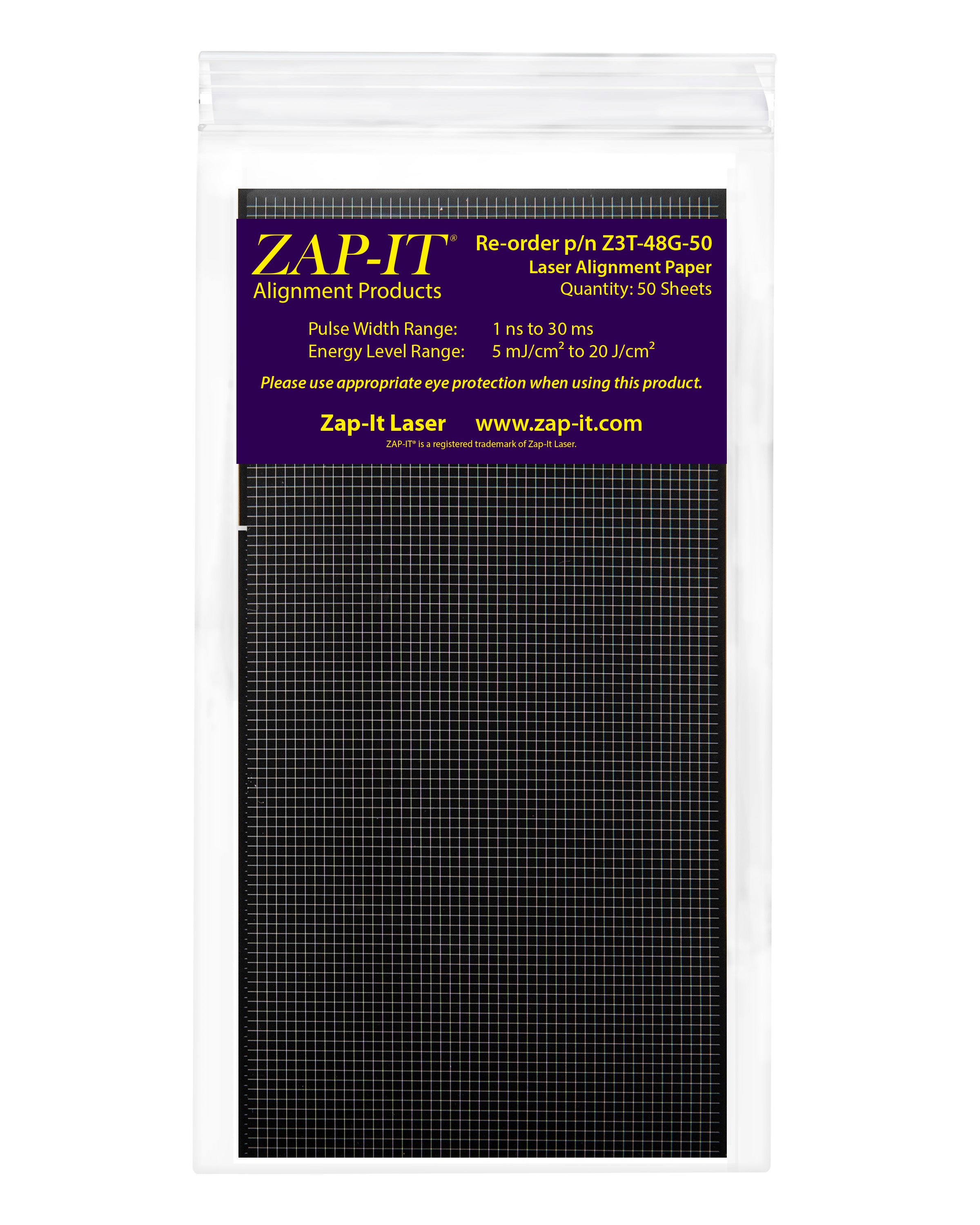 Z3T ZAP-IT® Paper x inches with Grid