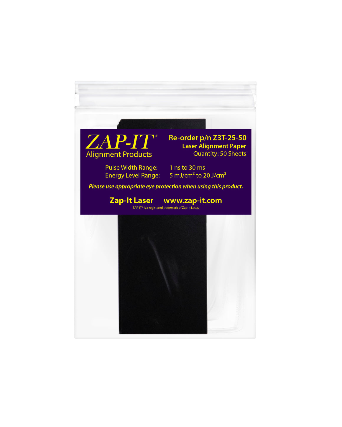 Z3T ZAP-IT® Paper 2 x 5 inches
